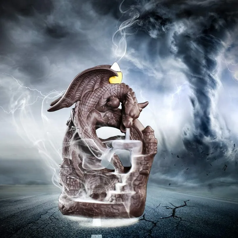 Курильница для благовоний пожелание летающего динозавра подставка Водопад