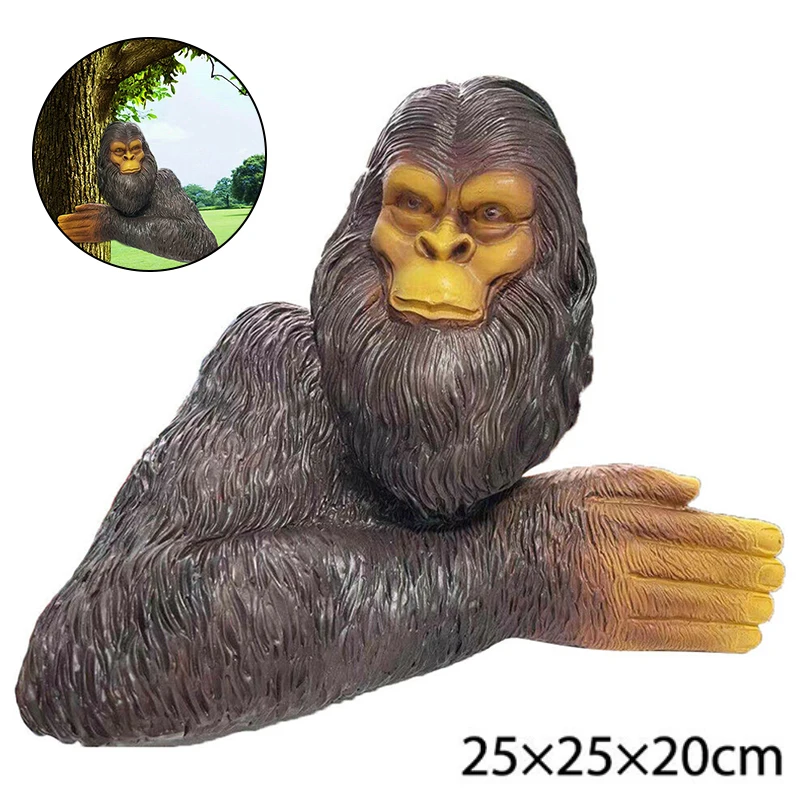 

Забавный орнамент орангутан, декор для сада, дерева, статуэтка, украшение, ремесло, Мультяшные животные, внешний вид, миниатюры