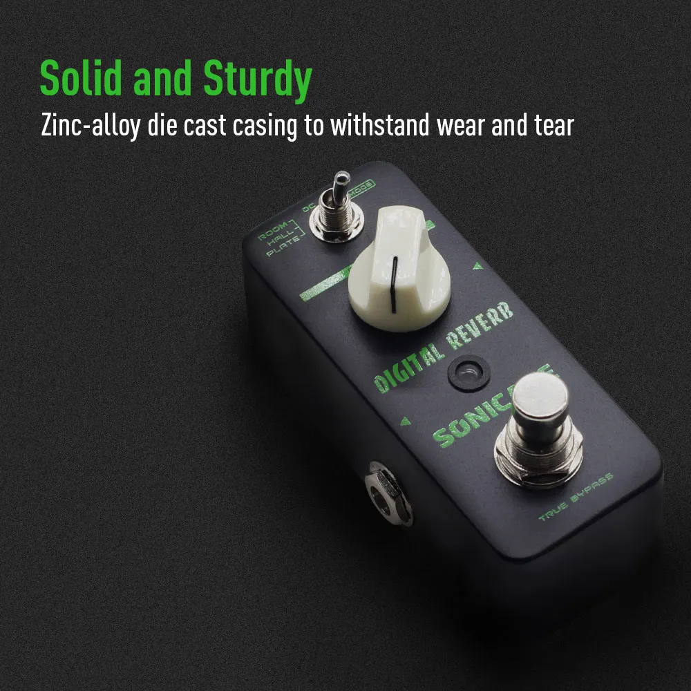 Sonicake цифровая реверберация мини гитара педаль с эффектом шуруповерта истинная