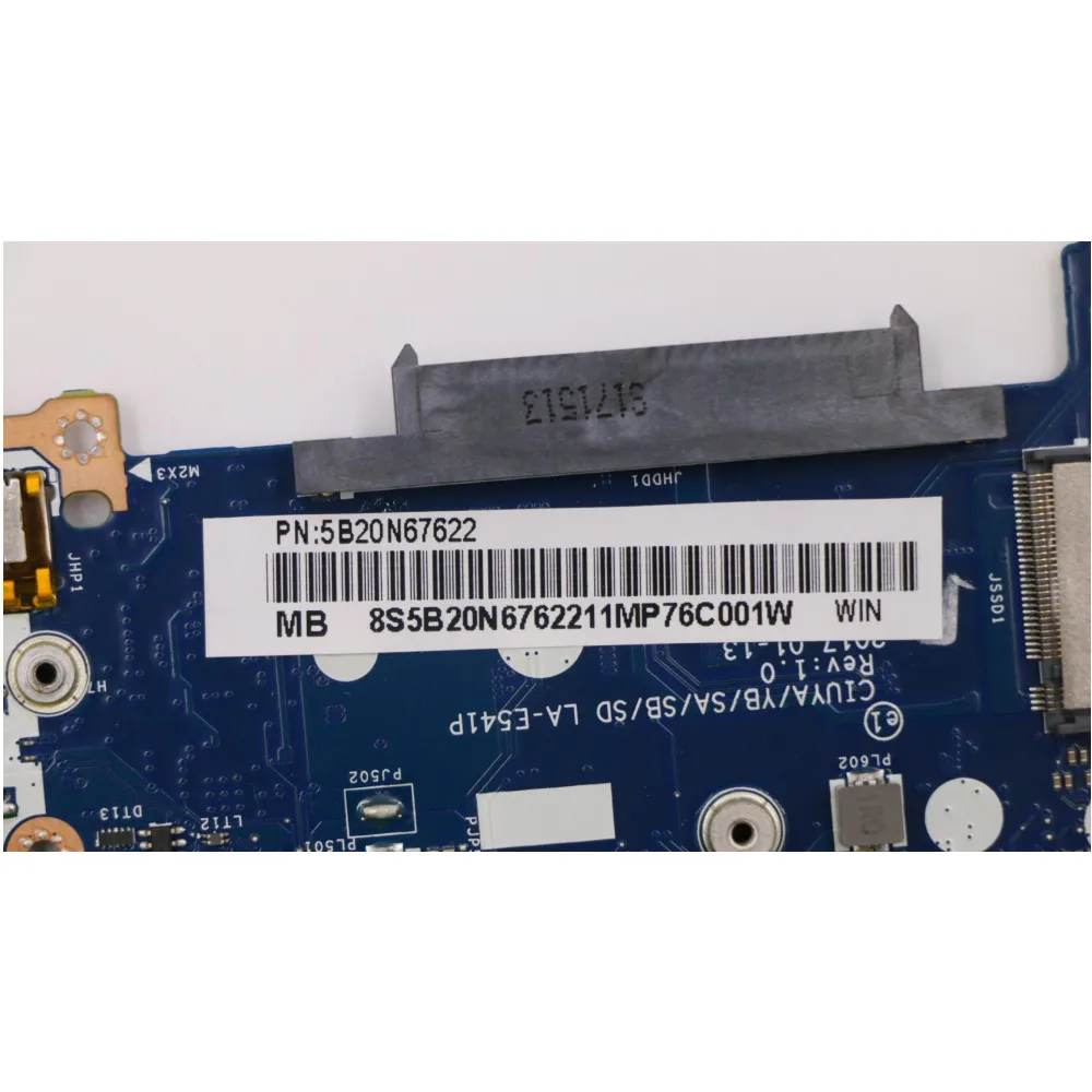 

For Lenovo ideapad Yoga 520-14IKB Flex 5-1470 Laptop Motherboard i7-7500U with Graphic card LA-E541P 5B20N67622