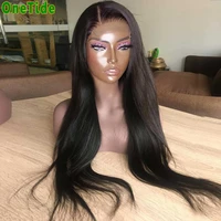 onetide wholesale bone straight lace front wig pre plucked brazilian lace frontal hair wigs for women human hair closure wig