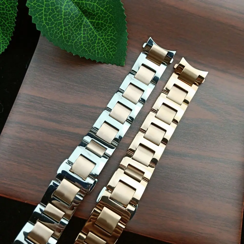 Premium 20mm 22mm Steel Watch Band Strap Stainless Steel Watchband Bracelet with Hollow arc interface