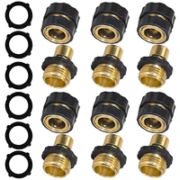 garden hose quick connect solid brass quick connector garden hose fitting water hose connectors 34 inch ght 36sets