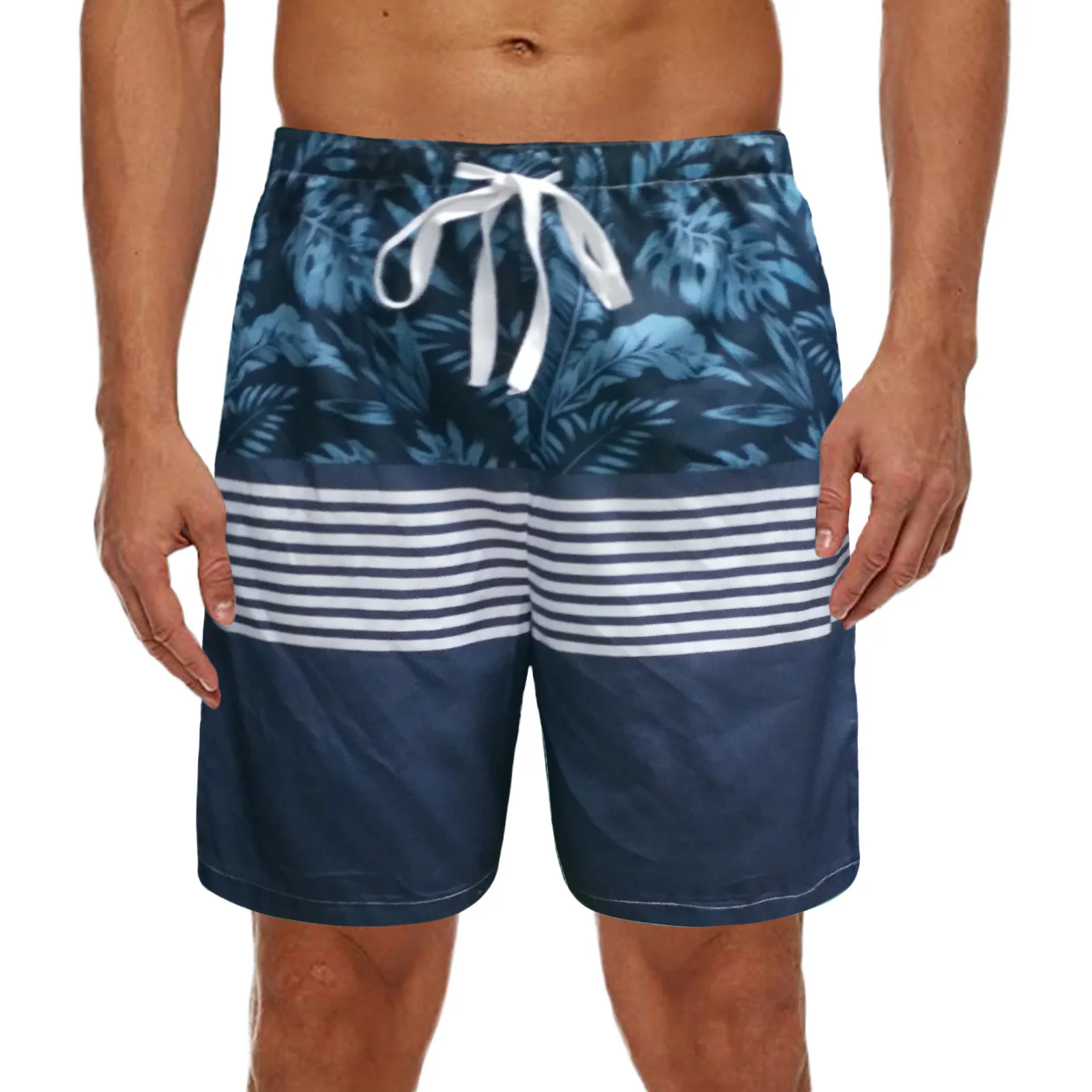 

Quick Dry Summer Mens Siwmwear Beach Striped Board Shorts For Man Swim Trunks Beachwear Fitness Surfing Shorts