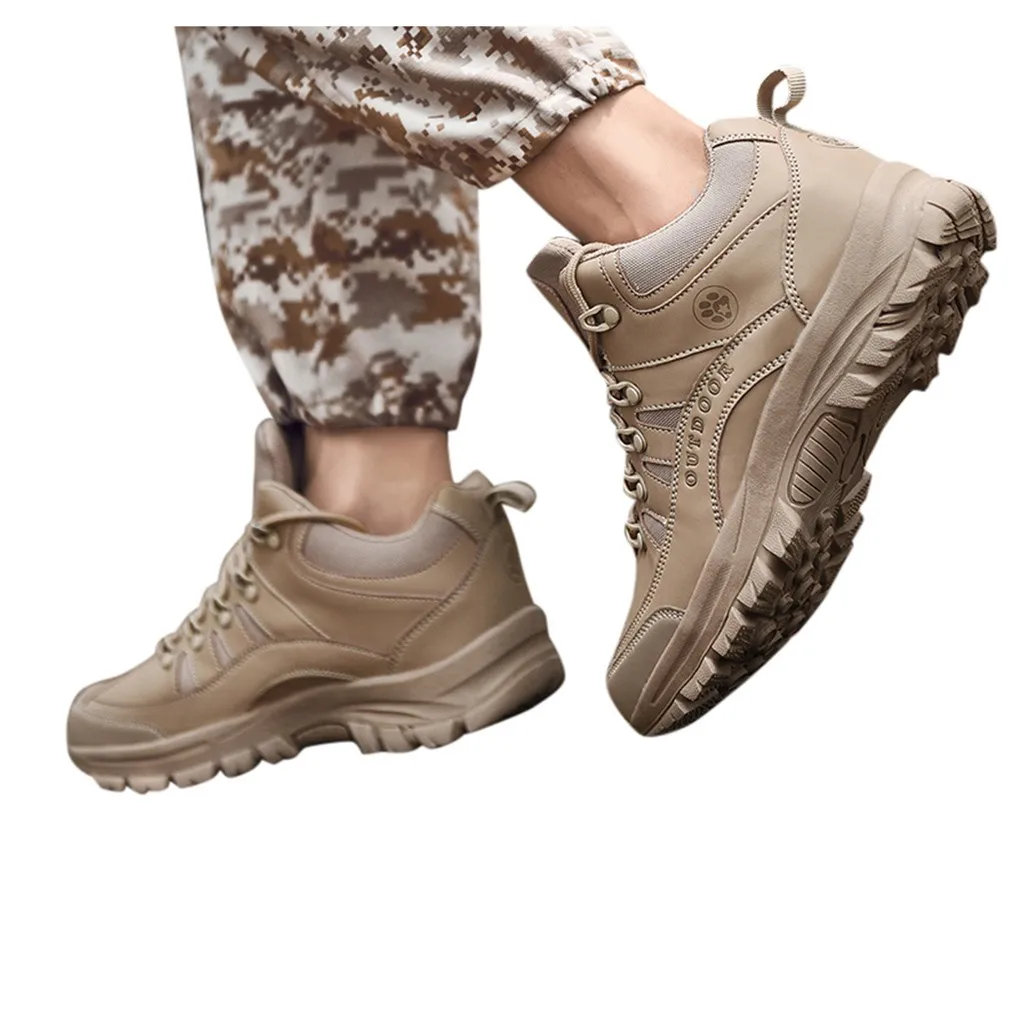 Кроссовки SAGACE мужские Нескользящие уличная спортивная обувь на шнуровке плоская