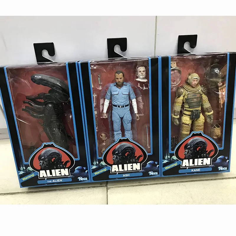

3pcs/set NECA Alien ASH KANE Figure Bloody Alien Brett Parker Action Toy 40th Anniversary Collectible Model Toys Gift Doll