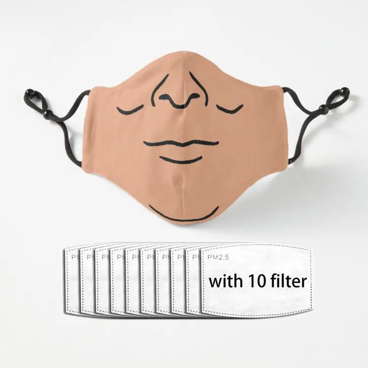 

Маска для лица с 5-слойным фильтром PM2.5, многоразовая