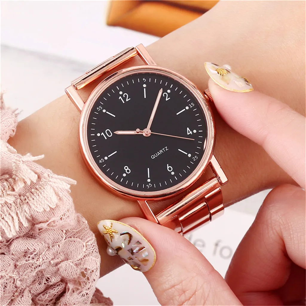 

Часы New Dames Horloge Ladies High-end Quartz Watch Stainless Steel Luminous Dial Leisure Watch Relojes Para Mujer Montre Femme