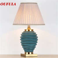 wpd ceramic table lamps desk luxury modern contemporary fabric for foyer living room office creative bed room hotel