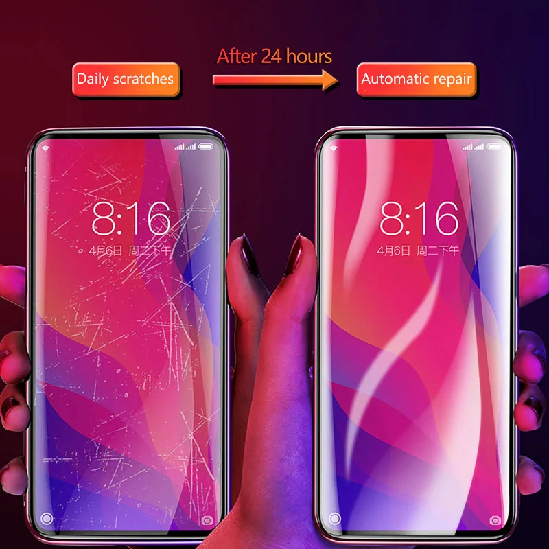 10D полное покрытие Гидрогелевая пленка для Realme X2 5 3 2 Pro XT X Lite C2 защита экрана на OPPO Reno 10x zoom 2 защитная пленка
