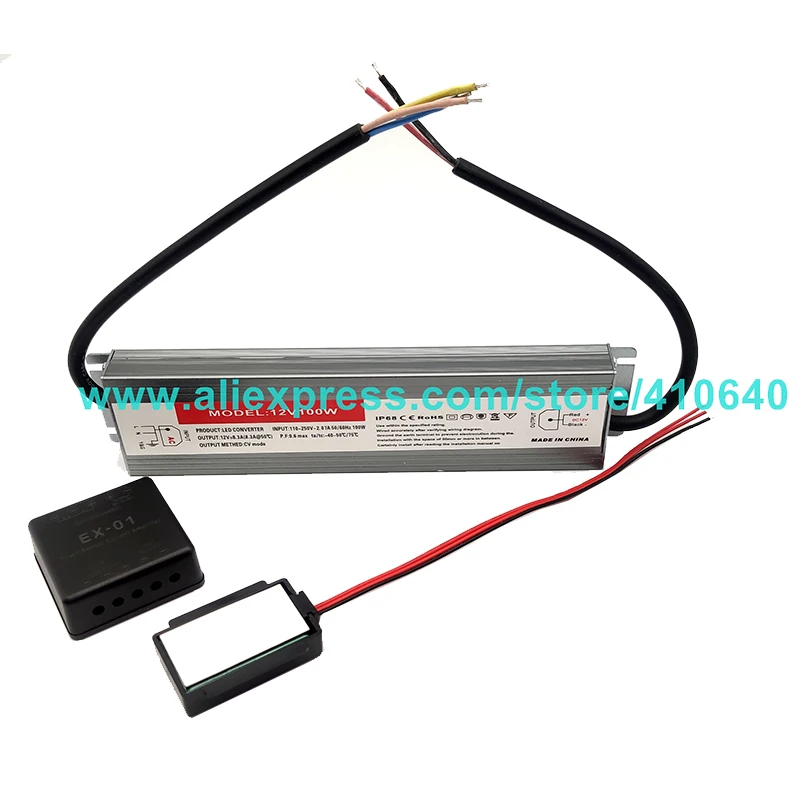 

Светодиодный сенсорный выключатель постоянного тока 12 В с 220 В до 12 В светодиодный преобразователь постоянного тока и усилитель мощности может управлять макс. 100 Вт светодиодный индикатор