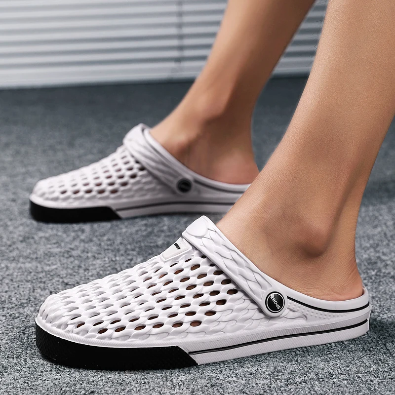 Шлепанцы мужские для сада и пляжа классические сандалии пляжные тапочки улицы