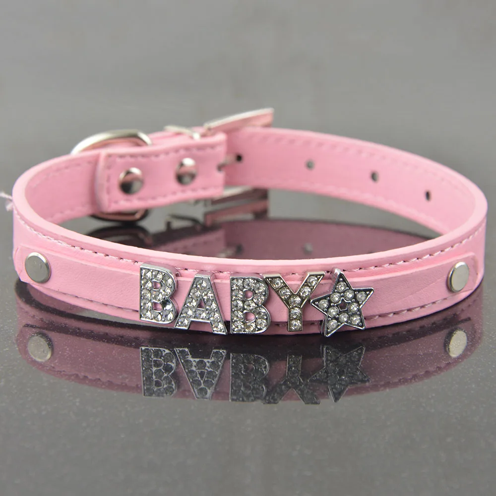 (100 Pieces/lot) Brand Hot Sale Pu Leather 10MM Personalized Dog Cat Collar Pet Necklace | Дом и сад