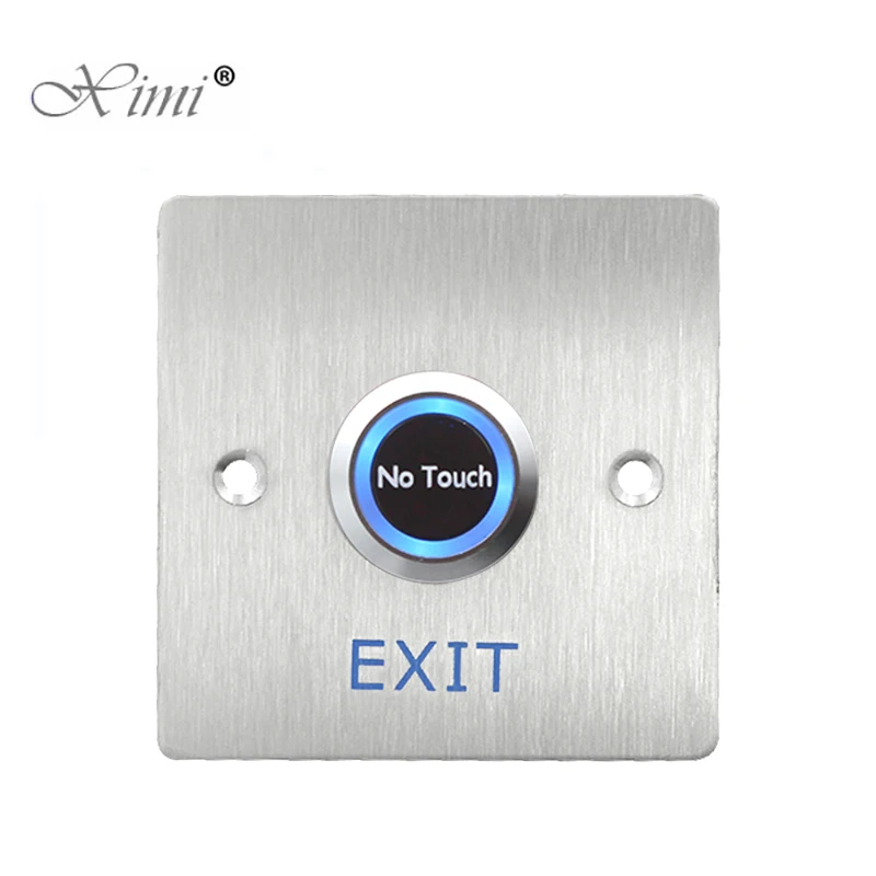 

Stainless Steel Door Bell Push Button Switch Infrared No Touch Panel For Access Control Door Exit Push release Button
