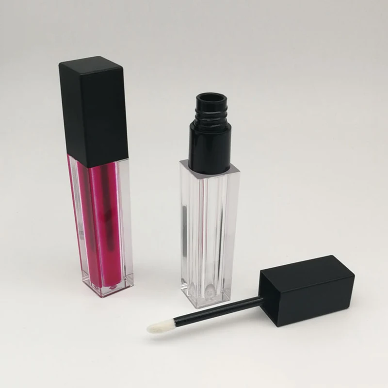 Квадратный Прозрачный 6 мл пустой блеск для губ лампа подводка глаз ресниц