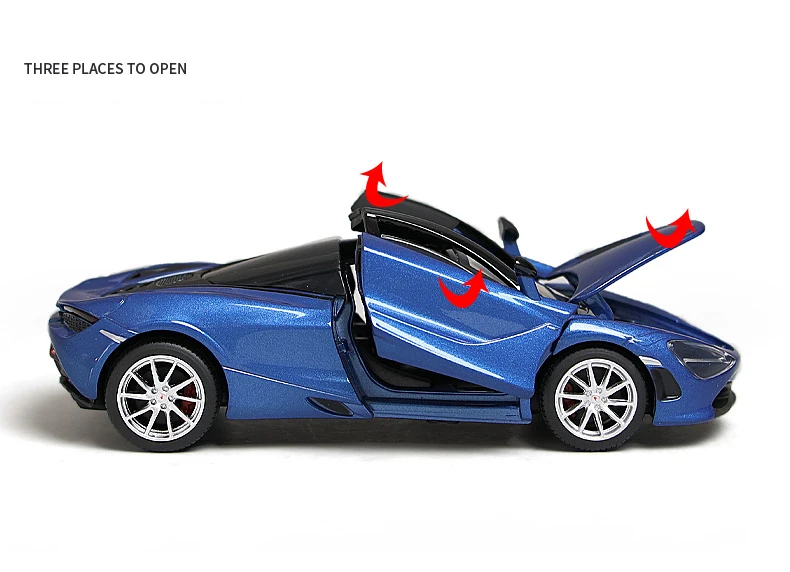 Supercar mclaren-carro esportivo em liga de aranha,