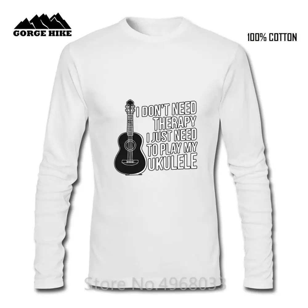 Летняя крутая Мужская футболка с надписью I Don't Need Therapy и Just To Play My Ukulele Guitar Top Craft No