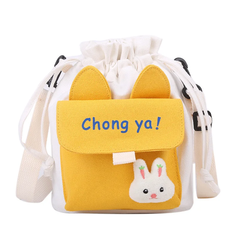 

Canvas Bucket Bags Women 2020 New Korean Version Shoulder Bag Fashionable Multi-functional Versatile Student Mobile Phone Bolsa