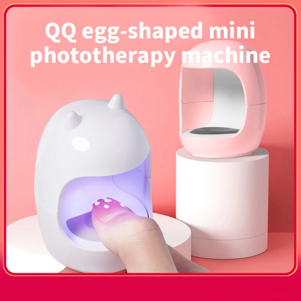 

UV Lamp Nail Dryer 3W Lamp for Nails Manicure Machine Portable Mini Egg Shape Design 30S Fast Drying Curing Light for Gel Polish
