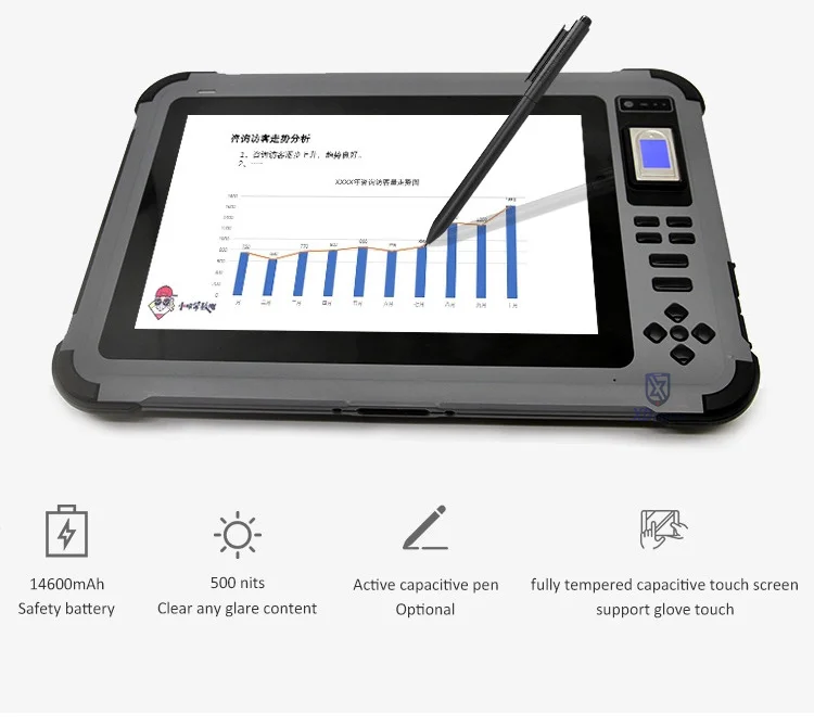 original KS101 Industrial Rugged Android Tablet PC 4G Lte Mobile Terminal 10.1