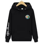 Толстовка с логотипом Alfa Romeo, мужские брендовые толстовки на весну и осень, Высококачественная Автоматическая модная популярная одежда, брендовая Толстовка