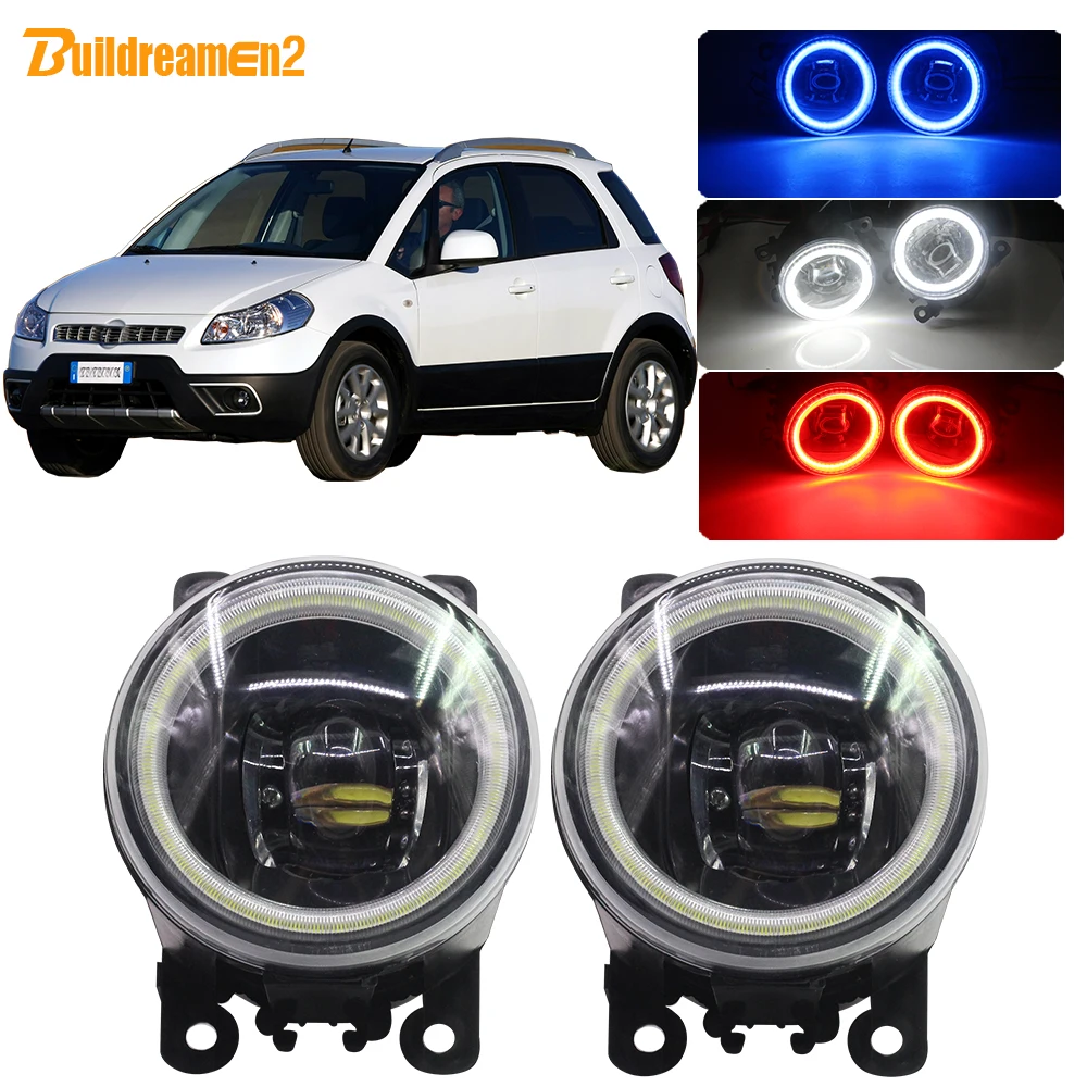 Buildreamen2 для Fiat Sedici Car H11 Светодиодный ная лампа 2009 лм противотуманные светильник ры