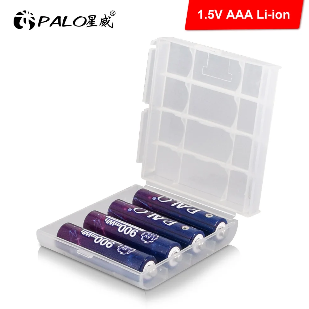PALO 1 5 v aaa литий ионная аккумуляторная батарея 900mWh AAA + Usb зарядное устройство для