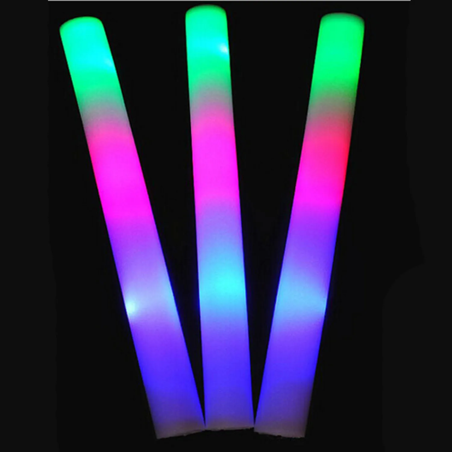 20 штук светодиодный Красочные поролонная губка Glowsticks светящиеся концертные
