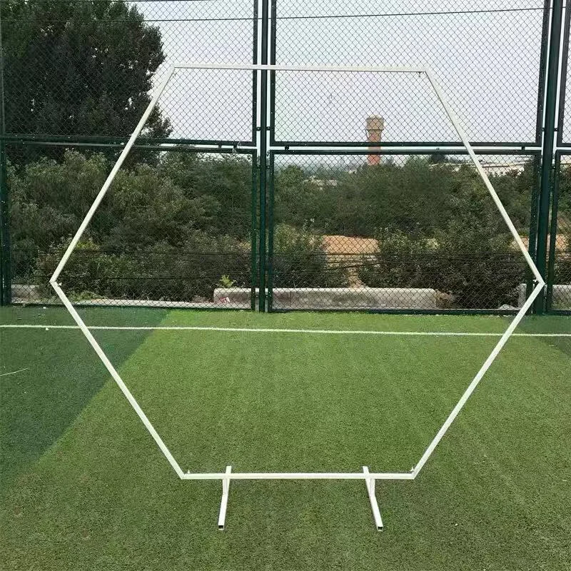 Шестигранная кованая железная Арка декоративная рамка для фона Свадебная