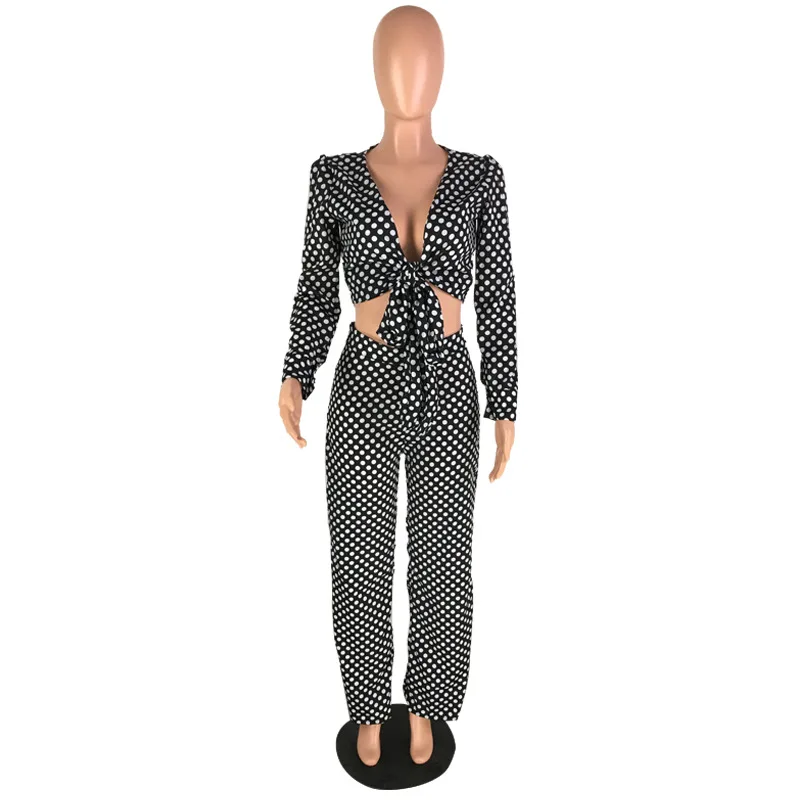 2020 Летняя женская одежда сексуальный комплект из двух предметов черно белые