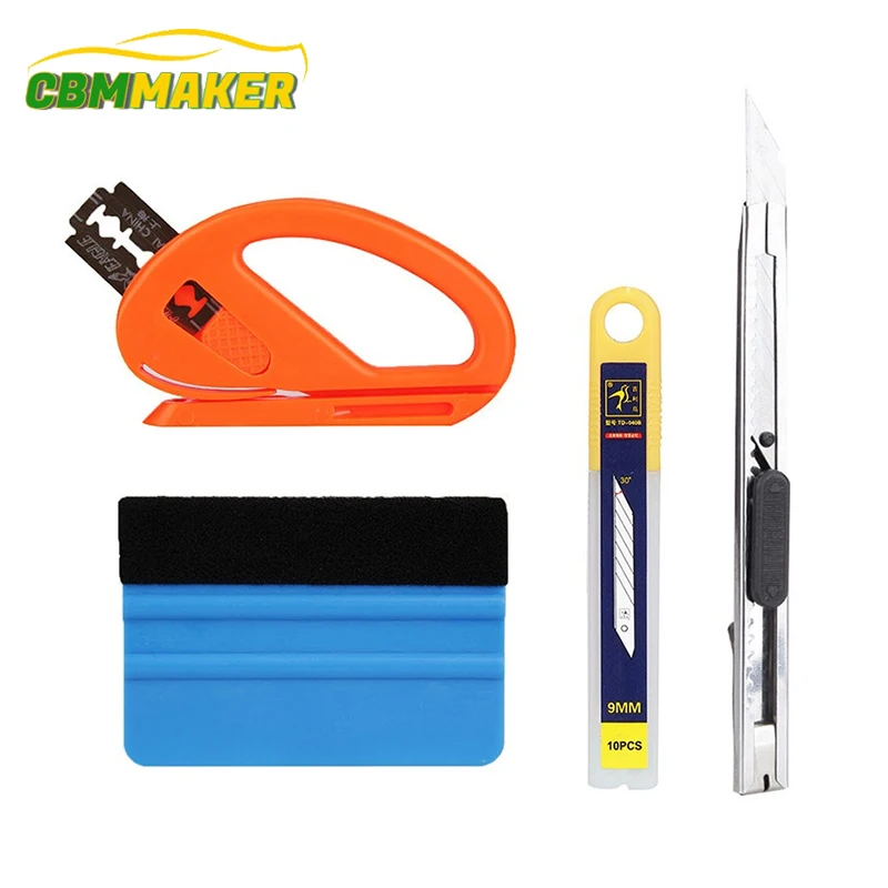 

Car Scraper Car Wash Maintenance Squeegee Scraper Tools Vehicle Glass Protective Film Car Window Wrapping Tint Vinyl Tool Kit