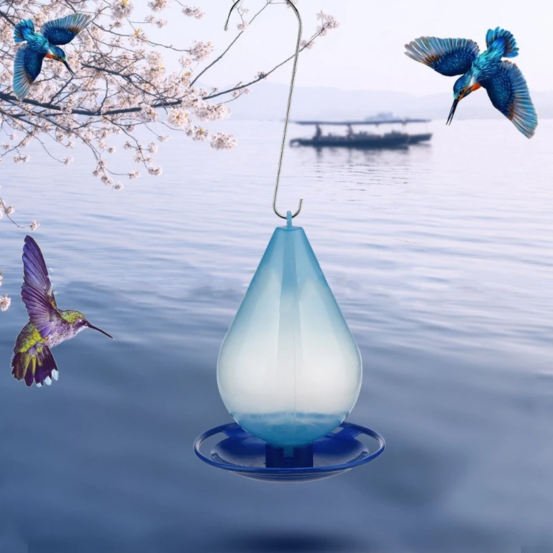 

Creative Drop Shape Outdoor Hanging Wild Bird Feeder Automatic Water Feeder Pet Feeding Practical Durable Supplies