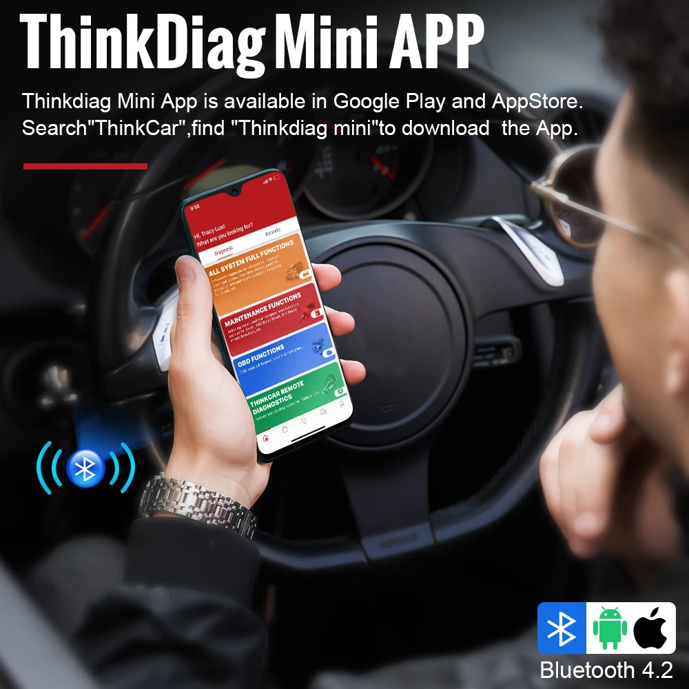 

Thinkdiag Mini Car Diagnostic Tool Full System Diagnose OBD2 Scanner 15 Reset Service Easydiag Automotive Scanner PK X431