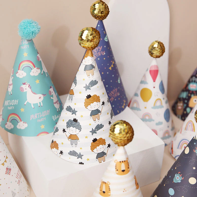 Комплект из 3 предметов с шляпы для вечеринки по случаю Дня рождения узором в