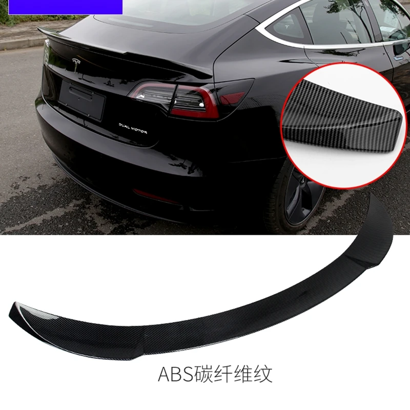 Для Tesla модель 3 2017 2018 2019 автомобильный Стайлинг ABS пластиковый Неокрашенный цвет