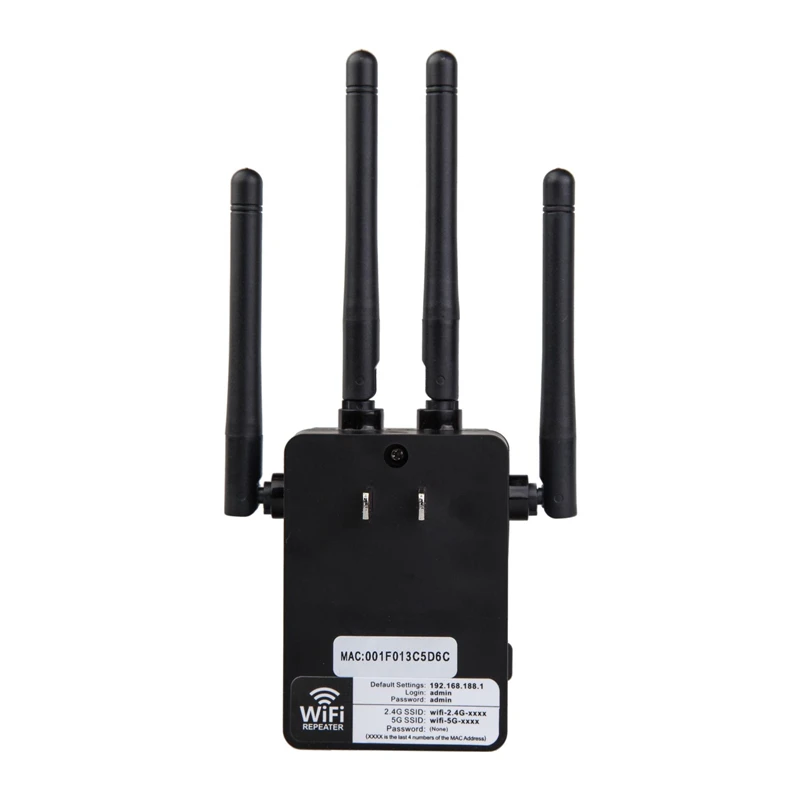 867 Мбит/с двухдиапазонный беспроводной 300G/2 4G Wifi ретранслятор 4 антенны Усилитель