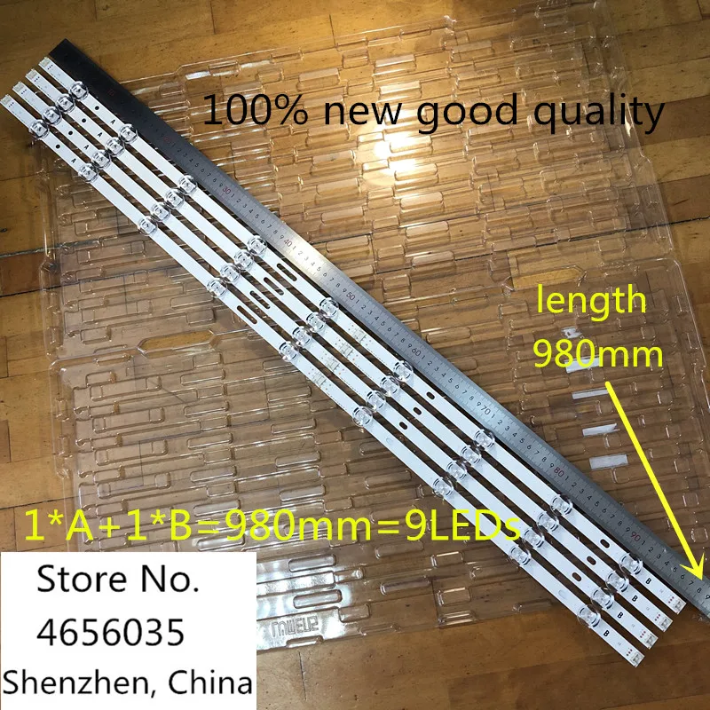 8 шт./лот 98 см 9 светодиодный s светодиодный Подсветка полосы для LG 4" ТВ Innotek DRT 3,0 47LB6300 47GB6500 47LB652V 6916L 1948A 1949A