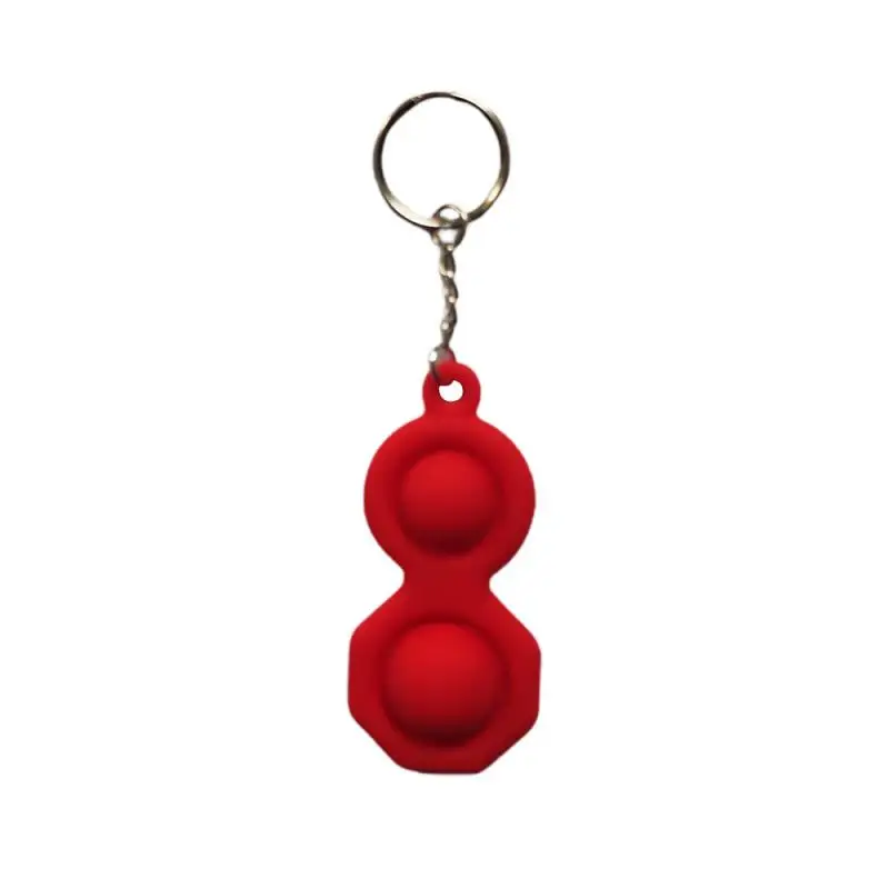 

Hot Sale Baby Mini Fidget Toys Colorful Silicone Keychain Children Sensory Training Kids Emotional Stability Early Education Toy