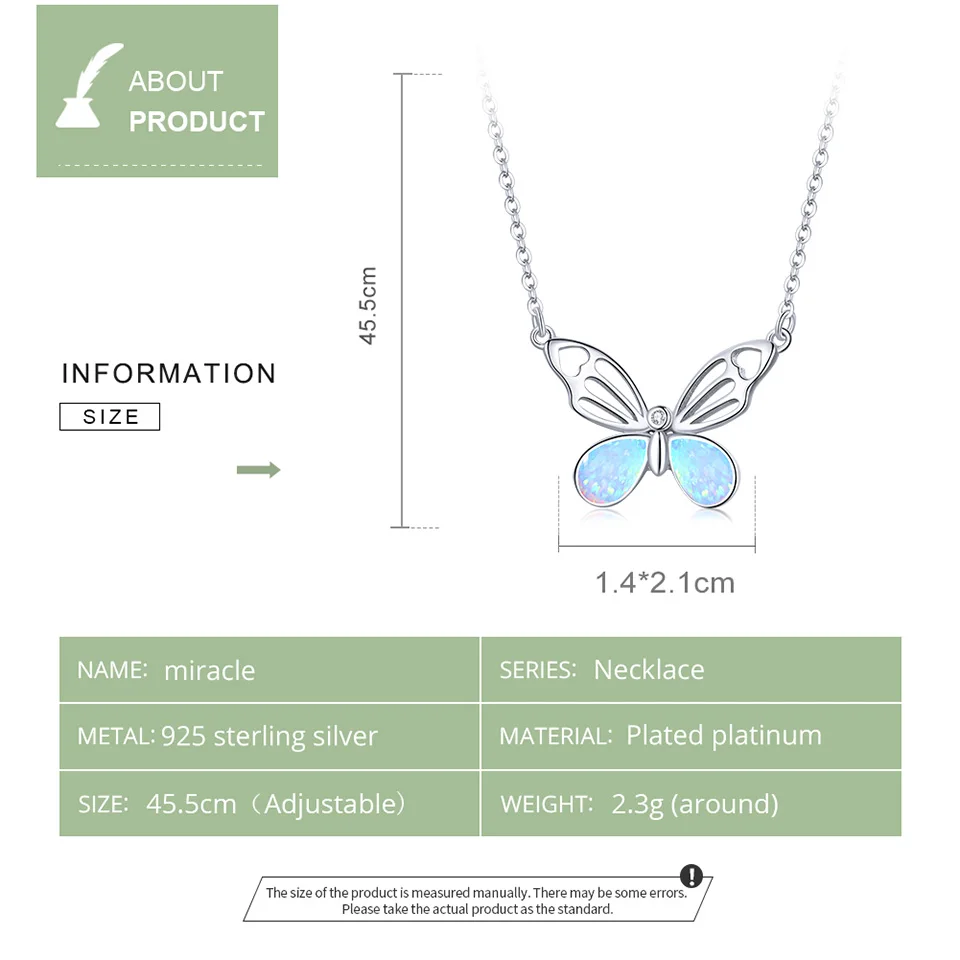 

WOSTU New 100% Original 925 Sterling Silver Butterfly Pendant Necklaces For Women Classic Fine Brand Jewelry Gift BNN216