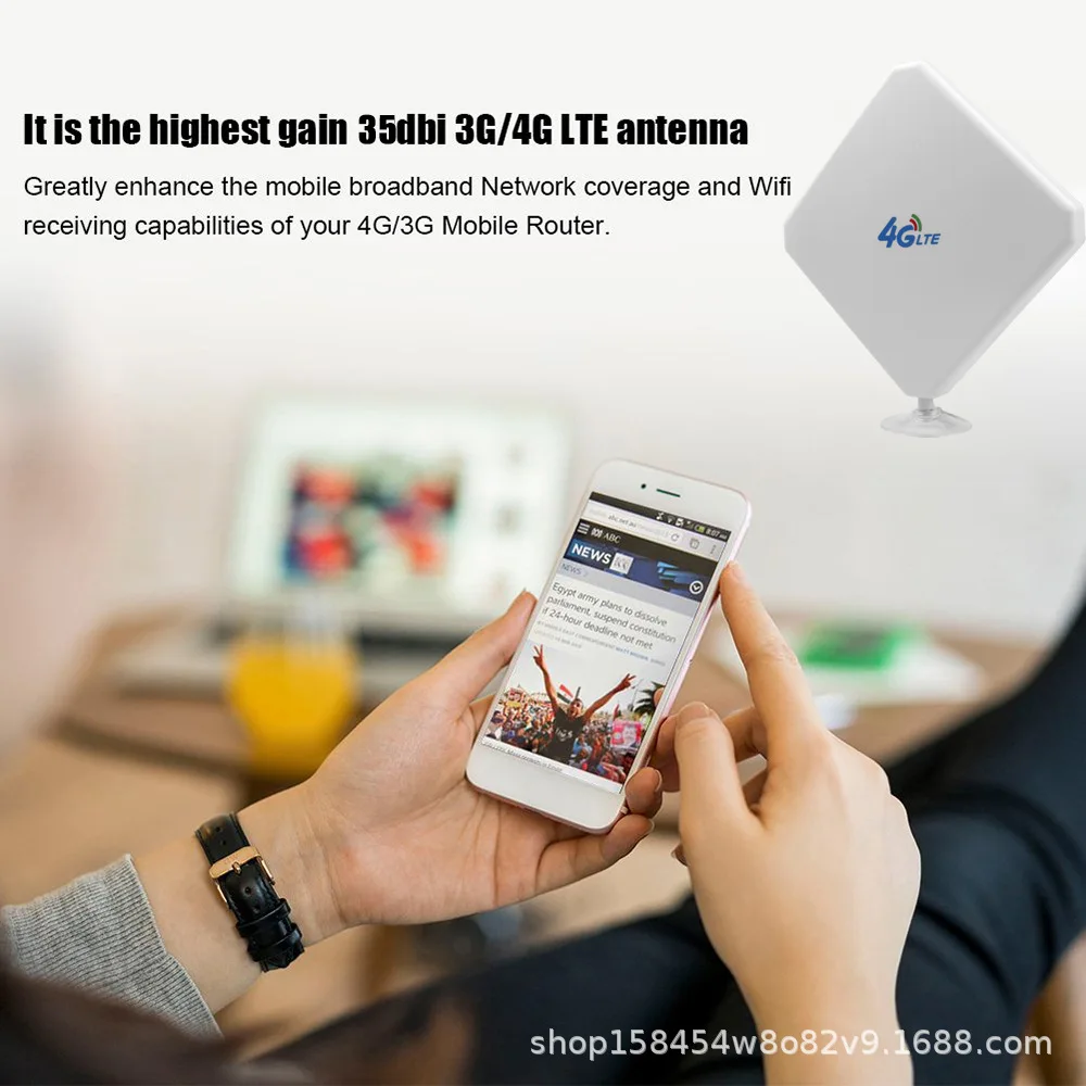 Suitable for Huawei B525 E8372 4G LTE Antenna 35DBI Gigh Gain Antenna SMA TS9 CRC9 Antenna