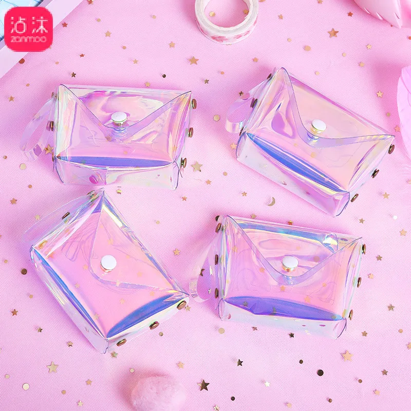 

Прозрачный лазерный Симпатичный мини квадратный Кошелек для монет желеобразного цвета для девушек