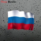 3D водостойкая наклейка с флагом России Three Ratels, Дорожный Чехол для шлема, ноутбука, гитары, скейтборда, автомобиля