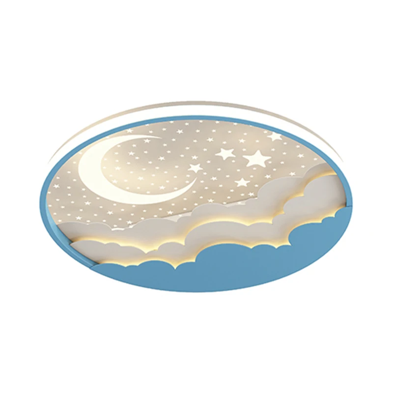 $87.78 Creativity Starry sky LED Ceiling Lamp For Children's Room Bedroom Home Kids Baby Cartoon Ceiling lights Decor Light Fixtures