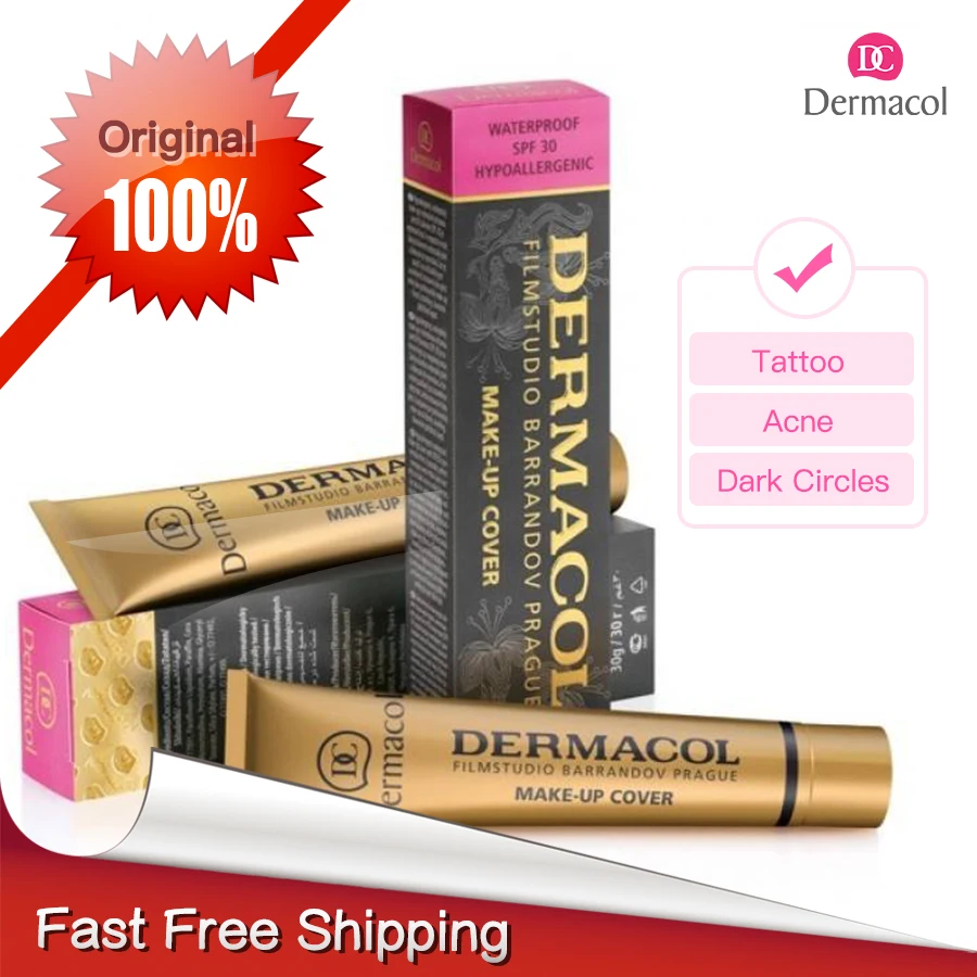 Dermacol покрытие для макияжа Аутентичное 30 г праймер консилер база Профессиональный для лица Dermacol макияж палитра для контурной основы макияжа