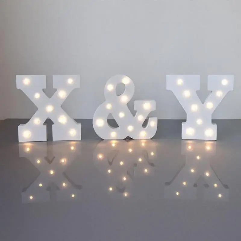 

Wooden Letter Led Night Light Decoration Birthday Wedding Star Kids Lamp Bed Room Decoration 3d Led Night Lamp