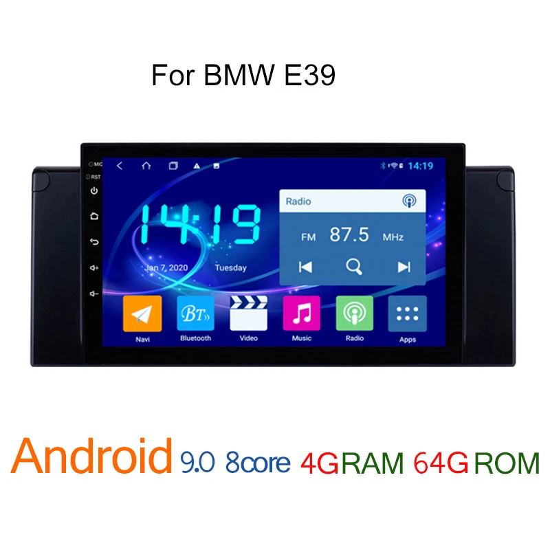 Автомобильный мультимедийный плеер для BMW E 39 E39 E53 X5 X1 E84 2009 2013 android 4G + 64G GPS