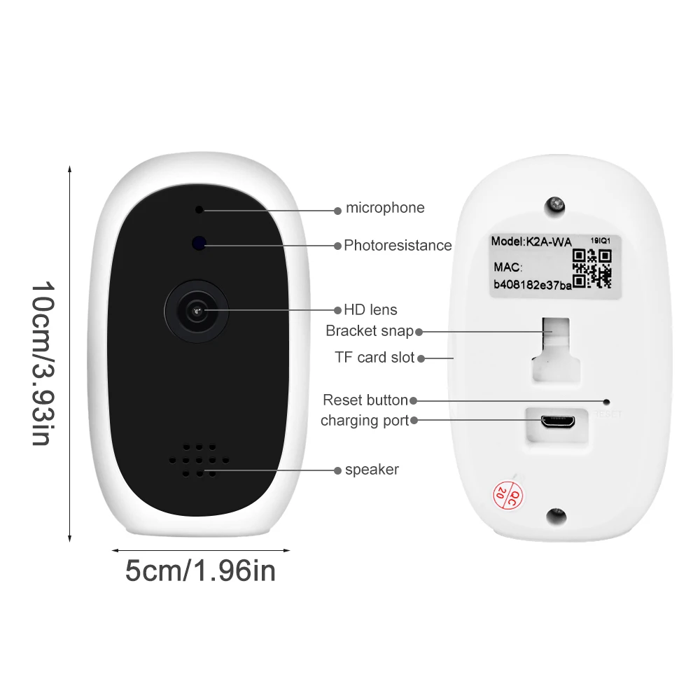 DIDIHOU детская камера 720P детский монитор Мини ip беспроводная WiFi охранное