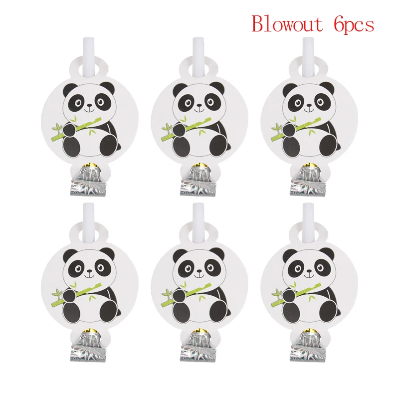 blowout X 6pcs 10 шт./упак. мультфильм панда тематические праздничные бумажные чашки любимый детский одноразовый Бумажный стаканчик детский душ с днем рождения вечерние украшения - Цвет: blowout X 6pcs