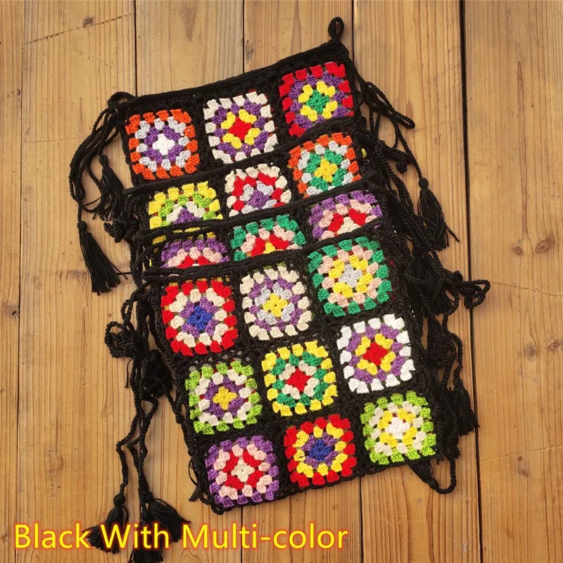 2020 красочная пляжная юбка. Хлопковая вязаная крючком мини-юбка ручной работы со