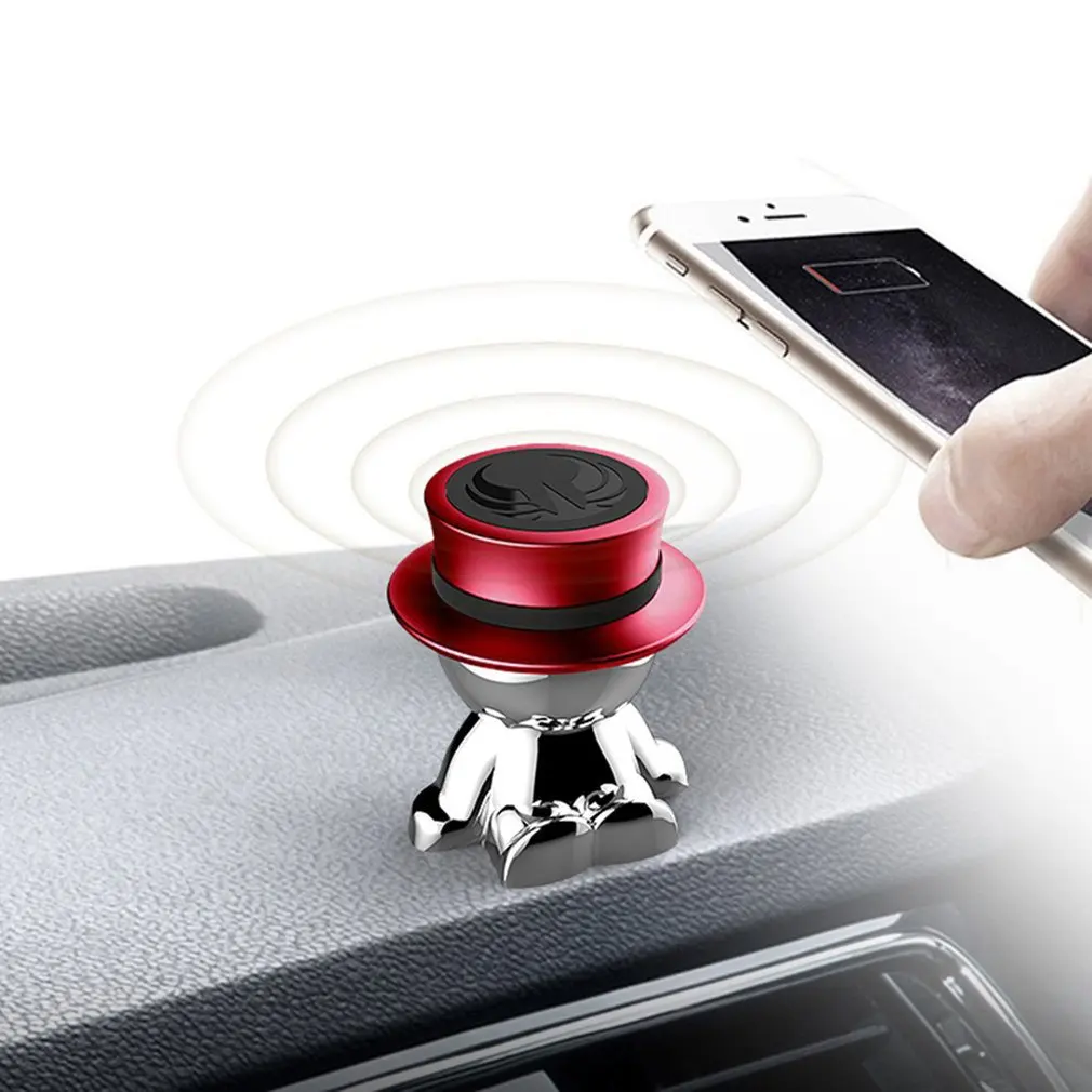 

Cute Pet Bear Seat Type Car Phone Holder Magnetic Car Smartphone Holder Phone Car Mobile Support Mount 360 Rotating Universal